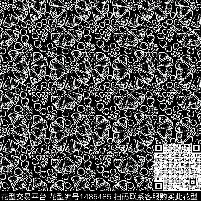 花卉手绘小碎花传统印花华亿平台下载（图片编号: 1485485） - 瓦栏（Walan）