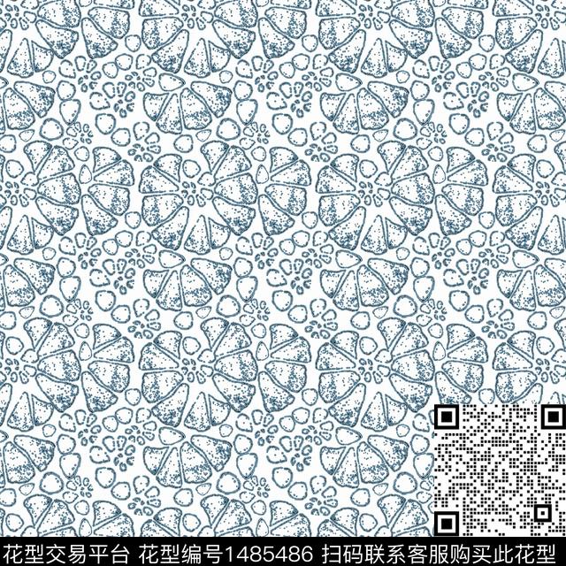 花卉手绘小碎花传统印花华亿平台下载（图片编号: 1485486） - 瓦栏（Walan）