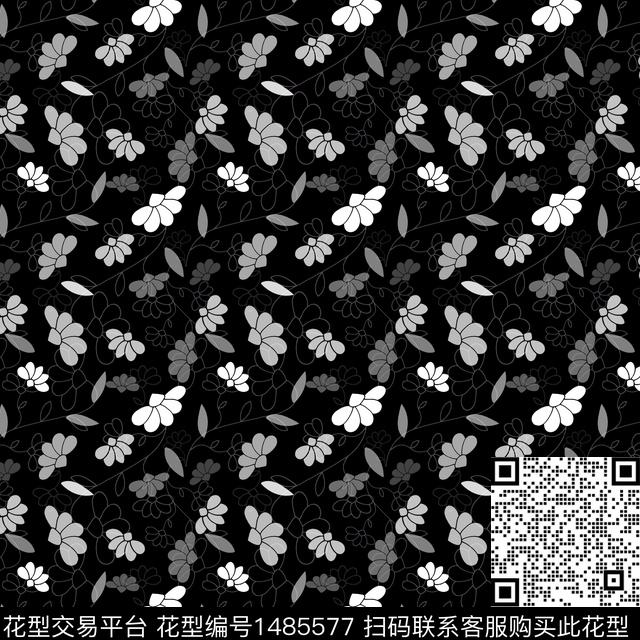 民族风花卉小碎花传统印花华亿平台下载（图片编号: 1485577） - 瓦栏（Walan）