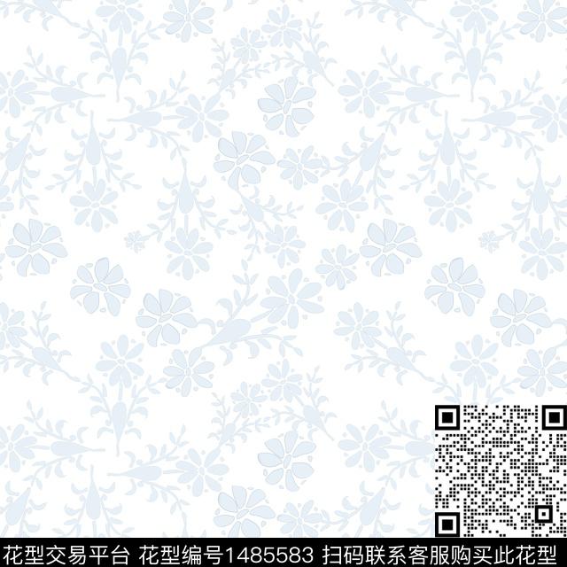 民族风花卉小碎花传统印花华亿平台下载（图片编号: 1485583） - 瓦栏（Walan）