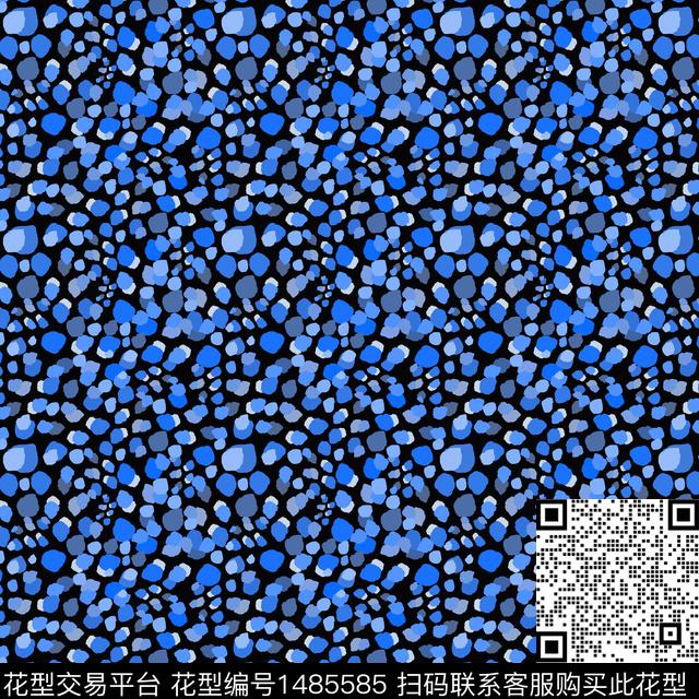 几何手绘圆圈与波点传统印花华亿平台下载（图片编号: 1485585） - 瓦栏（Walan）