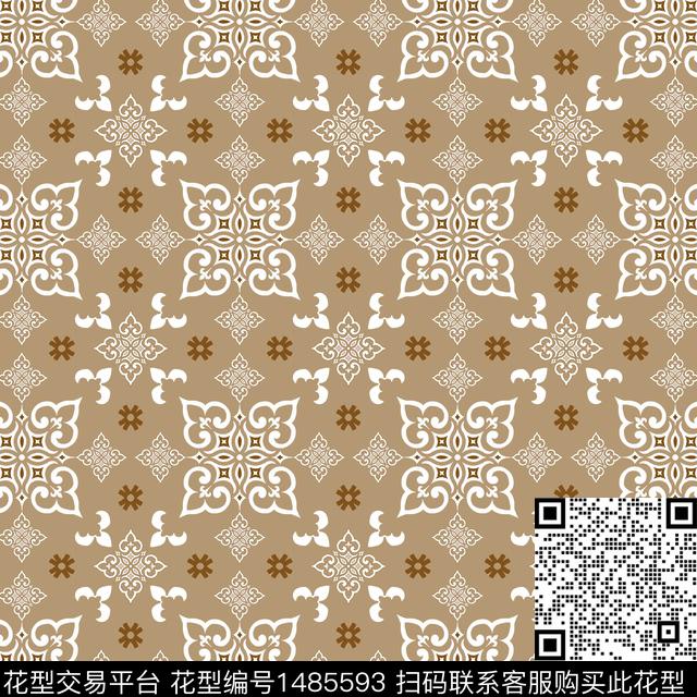菱形传统花纹民族风图案传统印花华亿平台下载（图片编号: 1485593） - 瓦栏（Walan）