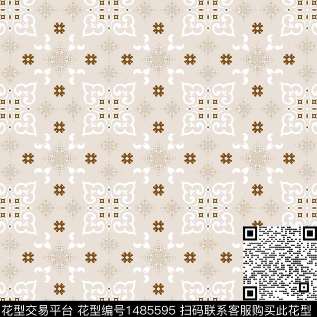 菱形传统花纹民族风图案传统印花华亿平台下载（图片编号: 1485595） - 瓦栏（Walan）