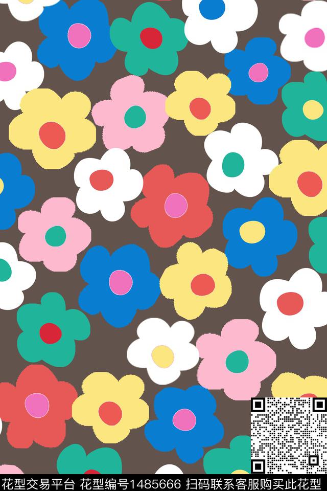 清爽底花卉小清新小碎花传统印花华亿平台下载（图片编号: 1485666） - 瓦栏（Walan）