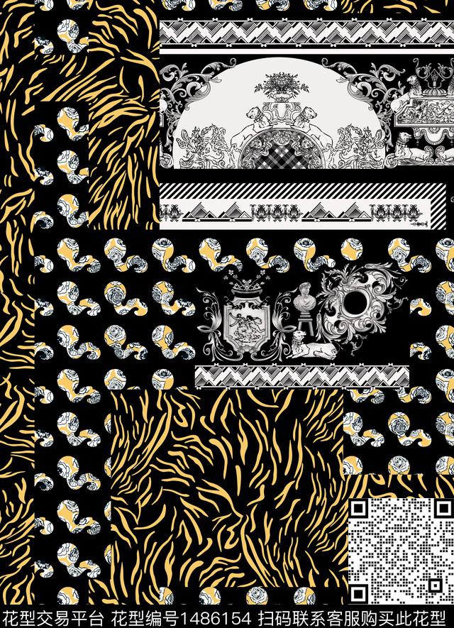 VERSACE大牌男装大卫数码印花华亿平台下载（图片编号: 1486154） - 瓦栏（Walan）