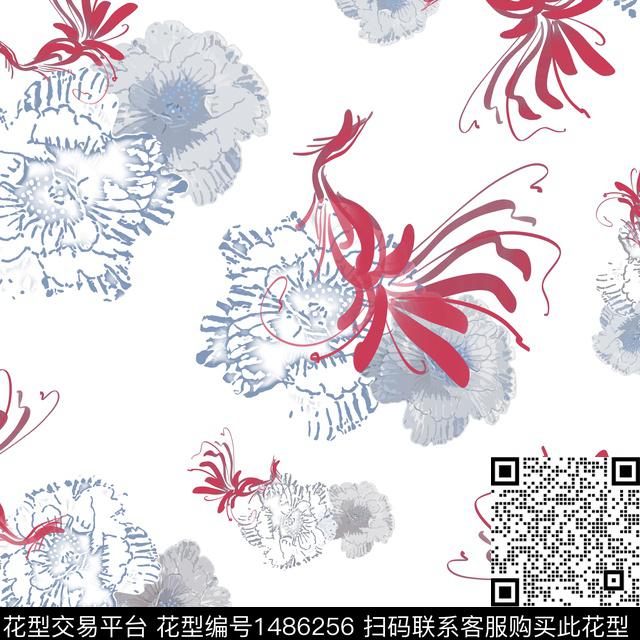 民族风花卉小碎花传统印花华亿平台下载（图片编号: 1486256） - 瓦栏（Walan）