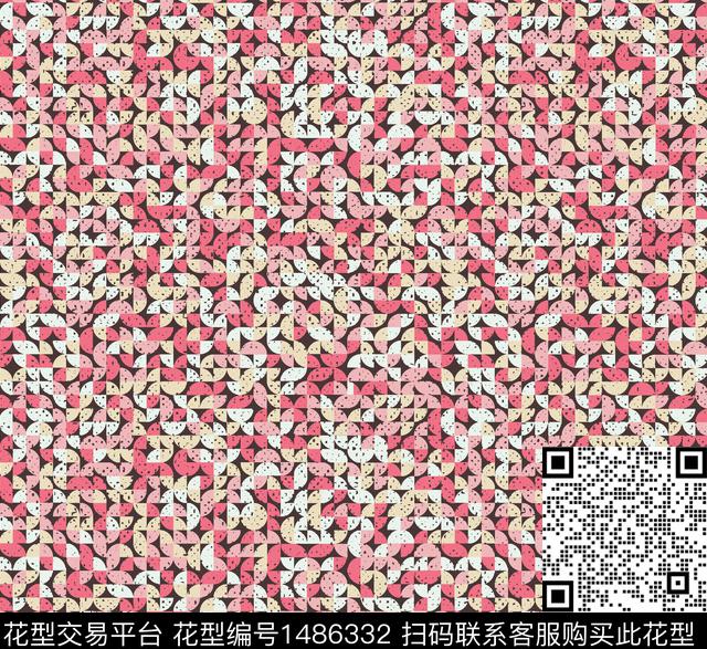 几何连衣裙小碎花传统印花华亿平台下载（图片编号: 1486332） - 瓦栏（Walan）