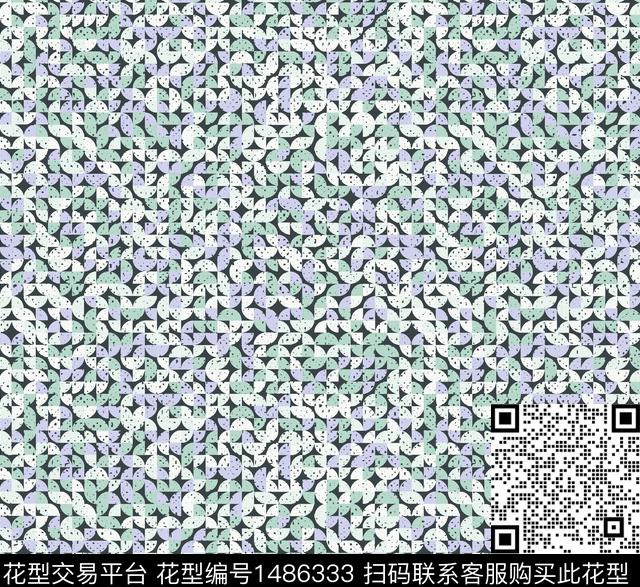 几何连衣裙小碎花传统印花华亿平台下载（图片编号: 1486333） - 瓦栏（Walan）
