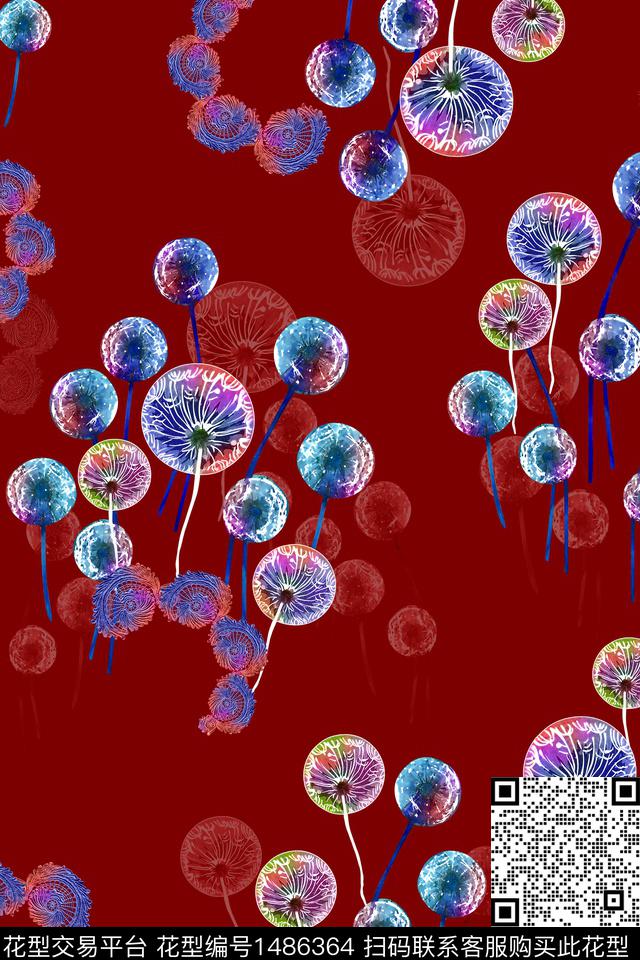 民族风抽象肌理花纹中老年秋冬装数码印花华亿平台下载（图片编号: 1486364） - 瓦栏（Walan）