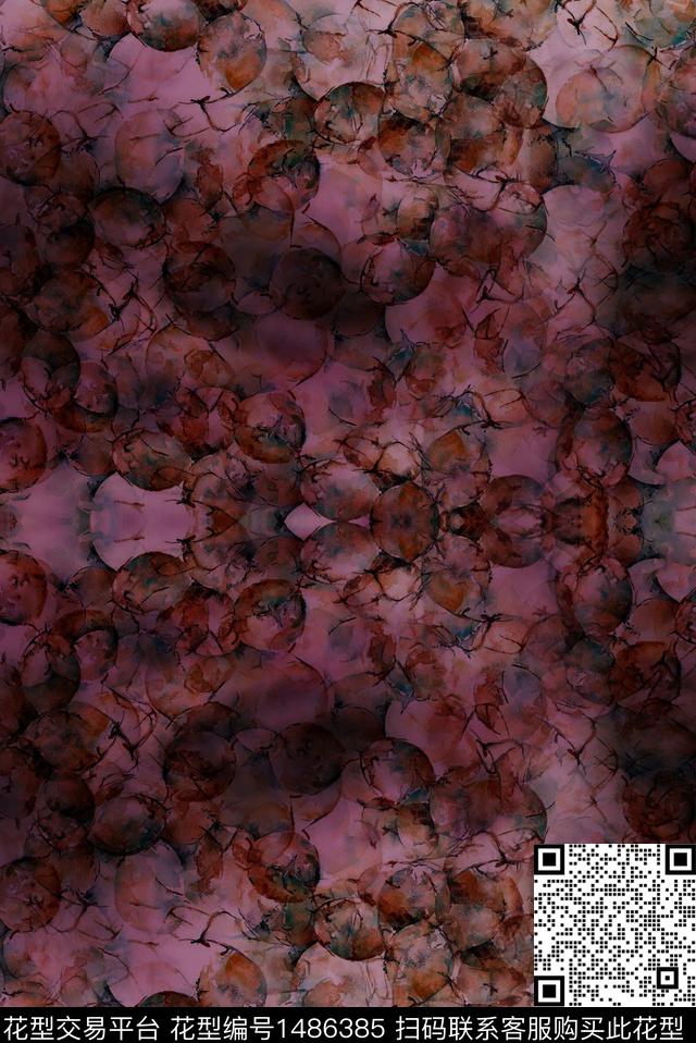 花卉小碎花泡朵花数码印花华亿平台下载（图片编号: 1486385） - 瓦栏（Walan）