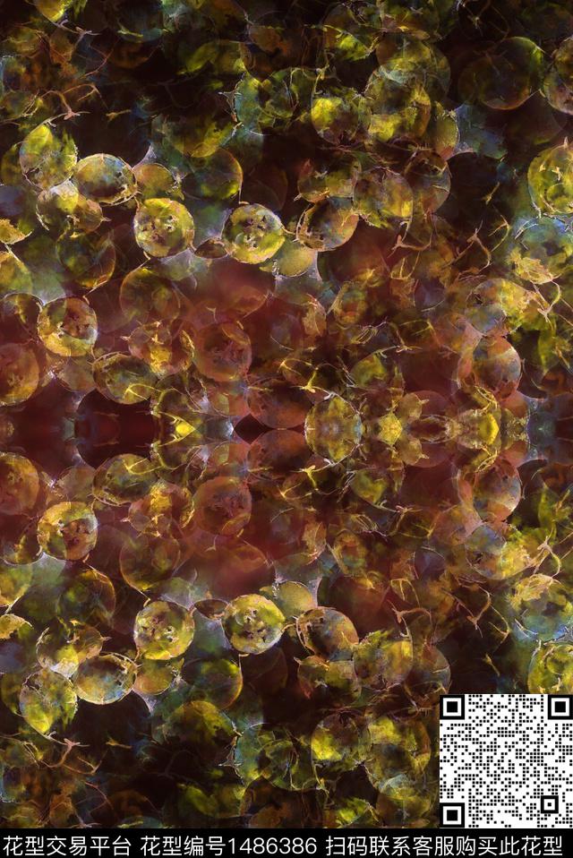 花卉小碎花泡朵花数码印花华亿平台下载（图片编号: 1486386） - 瓦栏（Walan）