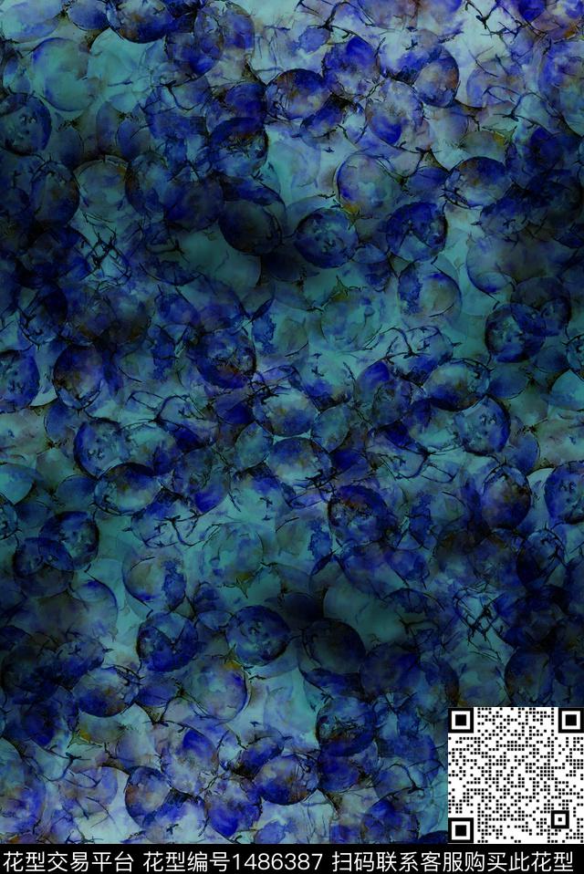 花卉小碎花泡朵花数码印花华亿平台下载（图片编号: 1486387） - 瓦栏（Walan）