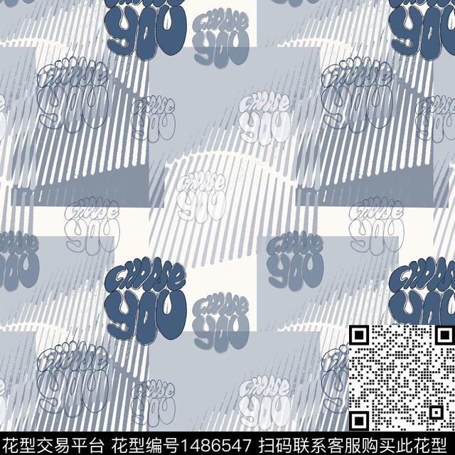 几何字母男装传统印花华亿平台下载（图片编号: 1486547） - 瓦栏（Walan）