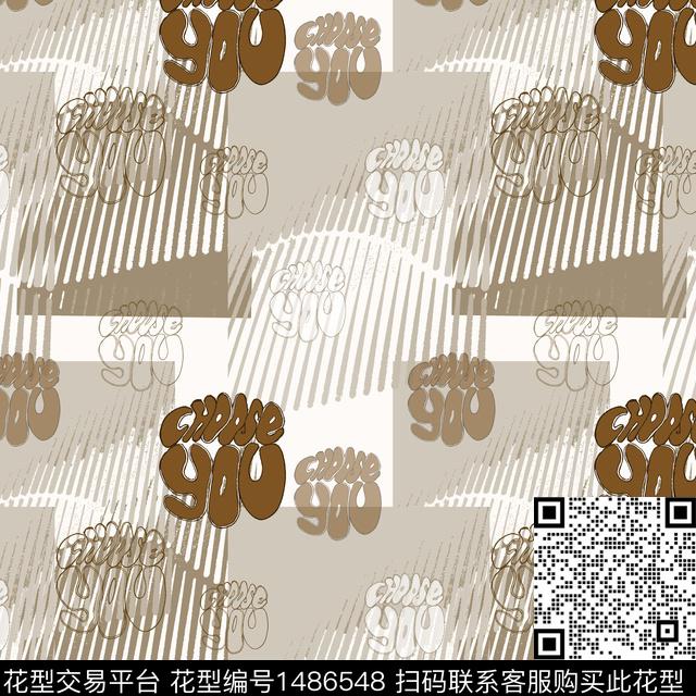 几何字母男装传统印花华亿平台下载（图片编号: 1486548） - 瓦栏（Walan）