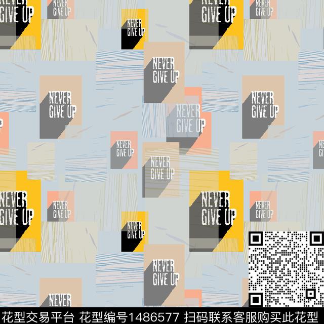 几何字母男装传统印花华亿平台下载（图片编号: 1486577） - 瓦栏（Walan）