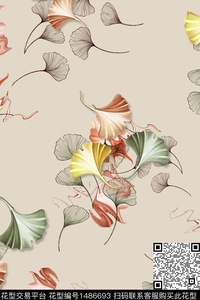 花卉中国风中老年数码印花华亿平台下载（图片编号: 1486693） - 瓦栏（Walan）