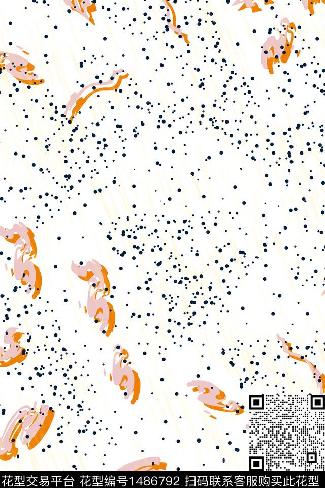 抽象花卉雪纺年轻女性传统印花华亿平台下载（图片编号: 1486792） - 瓦栏（Walan）