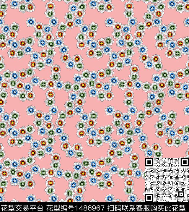 连衣裙女装花卉数码印花华亿平台下载（图片编号: 1486967） - 瓦栏（Walan）