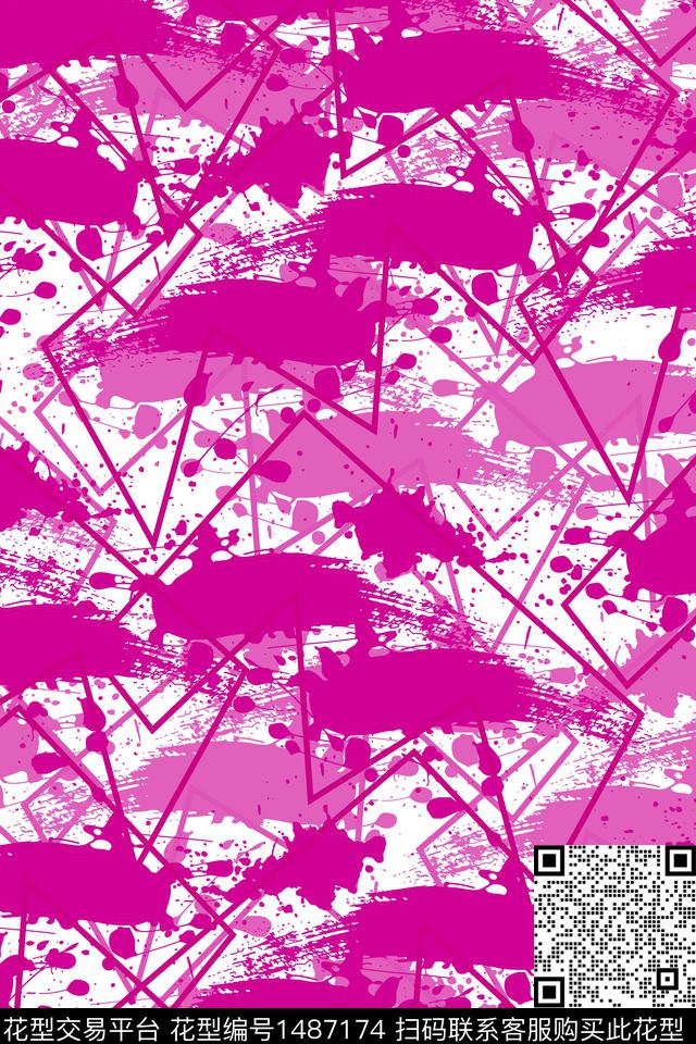 抽象男装家居服户外传统印花华亿平台下载（图片编号: 1487174） - 瓦栏（Walan）