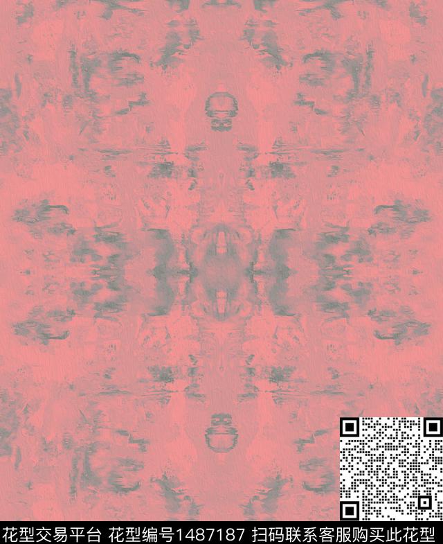 肌理扎染华亿平台民族风数码印花华亿平台下载（图片编号: 1487187） - 瓦栏（Walan）