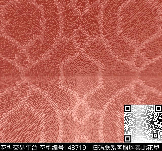 几何民族风抽象数码印花华亿平台下载（图片编号: 1487191） - 瓦栏（Walan）