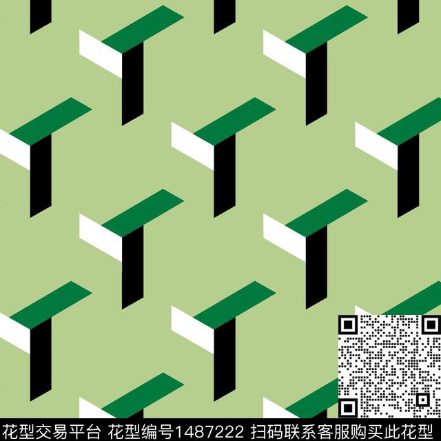 几何时尚大牌风传统印花华亿平台下载（图片编号: 1487222） - 瓦栏（Walan）