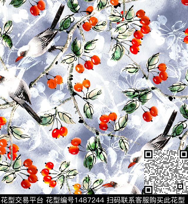 香云纱旗袍审数码印花华亿平台下载（图片编号: 1487244） - 瓦栏（Walan）