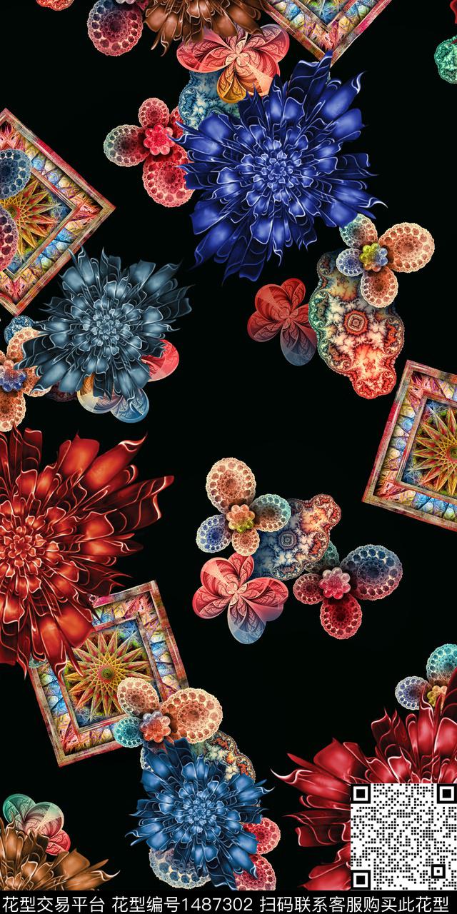 数码华亿平台大牌风小碎花数码印花华亿平台下载（图片编号: 1487302） - 瓦栏（Walan）
