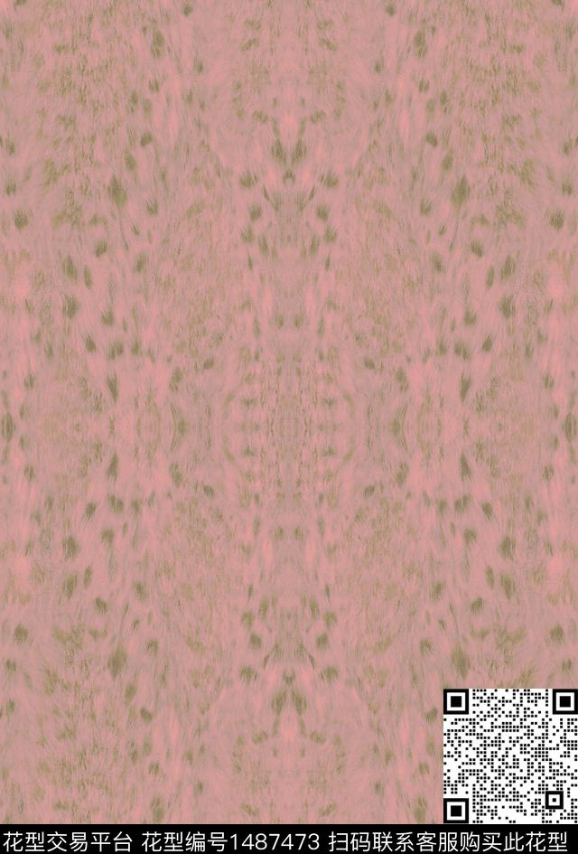 豹纹动物纹大牌风数码印花华亿平台下载（图片编号: 1487473） - 瓦栏（Walan）