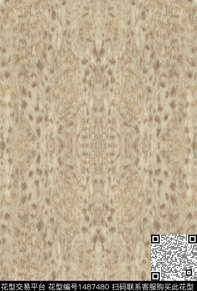 豹纹动物纹大牌风数码印花华亿平台下载（图片编号: 1487480） - 瓦栏（Walan）