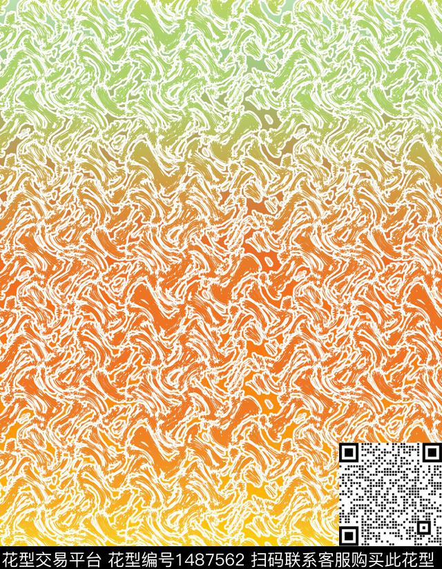 渐变数码华亿平台男装满版花数码印花华亿平台下载（图片编号: 1487562） - 瓦栏（Walan）