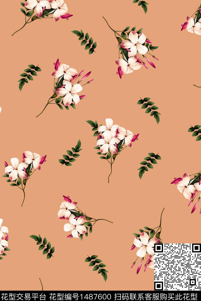 数码华亿平台花卉小碎花数码印花华亿平台下载（图片编号: 1487600） - 瓦栏（Walan）