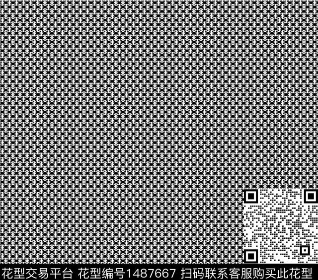 几何格子小碎花传统印花华亿平台下载（图片编号: 1487667） - 瓦栏（Walan）