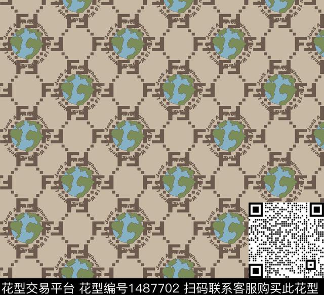 几何大牌风小碎花传统印花华亿平台下载（图片编号: 1487702） - 瓦栏（Walan）