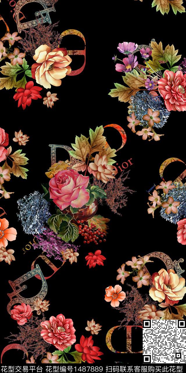 定位花扎染华亿平台民族风数码印花华亿平台下载（图片编号: 1487889） - 瓦栏（Walan）