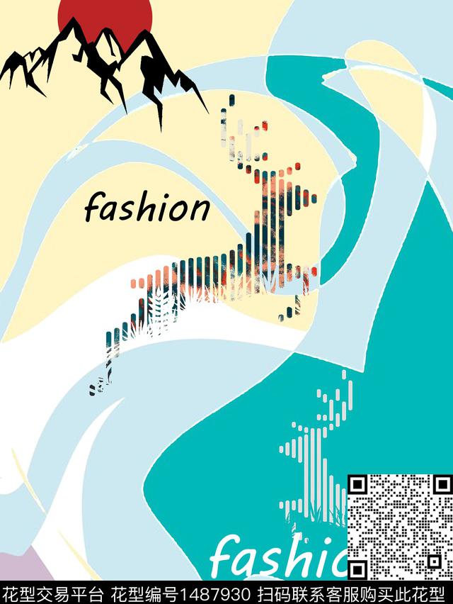 字母文字男装传统印花华亿平台下载（图片编号: 1487930） - 瓦栏（Walan）