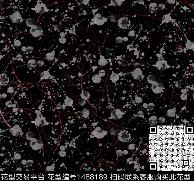 水彩线条肌理传统印花华亿平台下载（图片编号: 1488189） - 瓦栏（Walan）