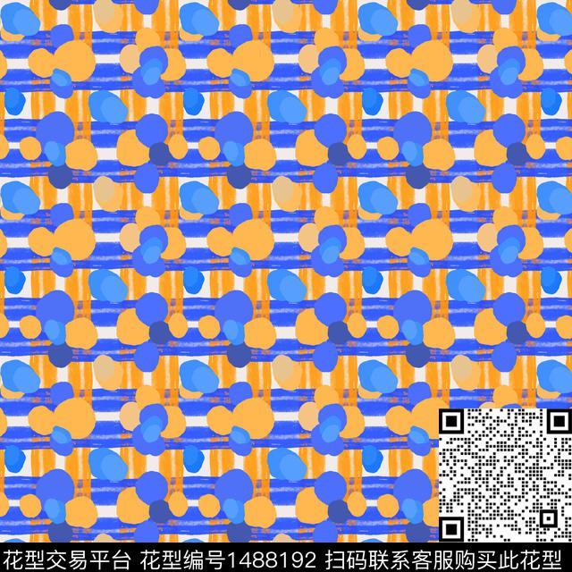 几何笔触迷彩数码印花华亿平台下载（图片编号: 1488192） - 瓦栏（Walan）