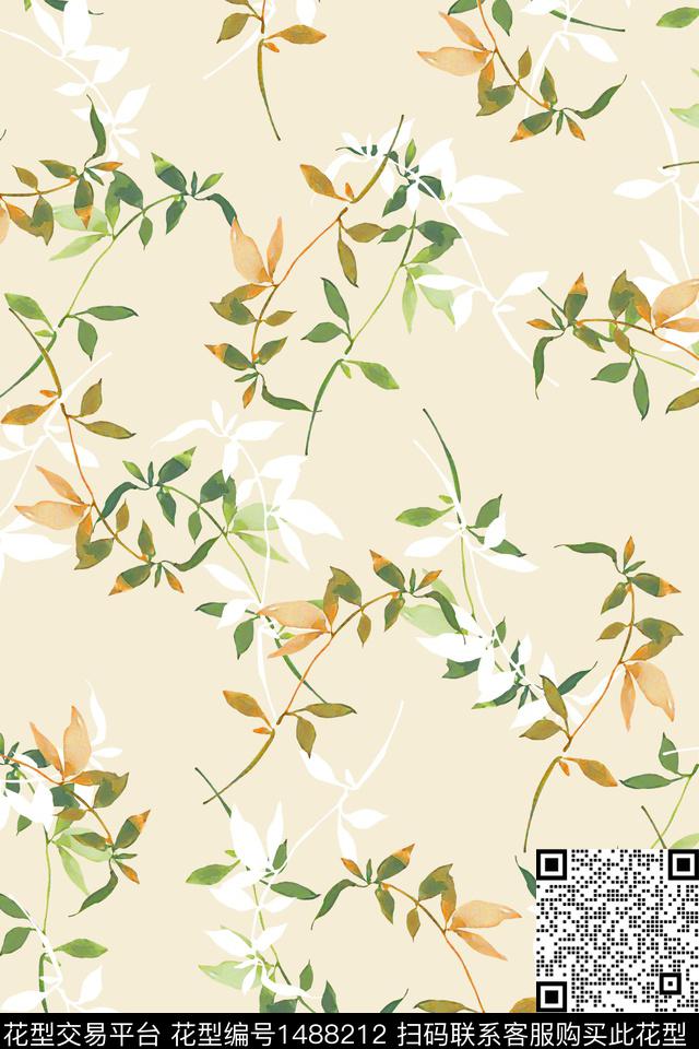 水彩肌理雪纺数码印花华亿平台下载（图片编号: 1488212） - 瓦栏（Walan）