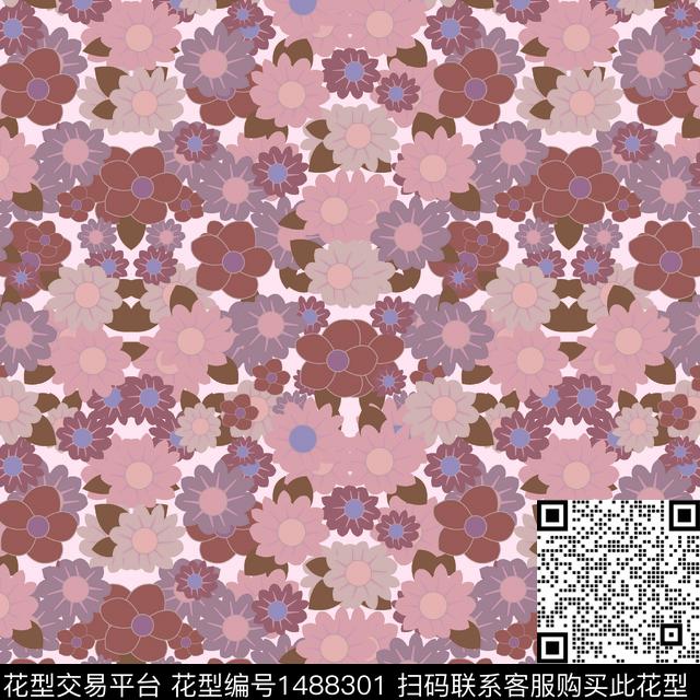 数码华亿平台女装民族风数码印花华亿平台下载（图片编号: 1488301） - 瓦栏（Walan）