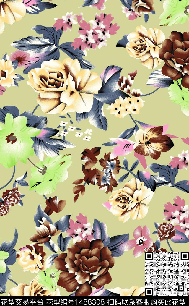 数码华亿平台女装民族风数码印花华亿平台下载（图片编号: 1488308） - 瓦栏（Walan）