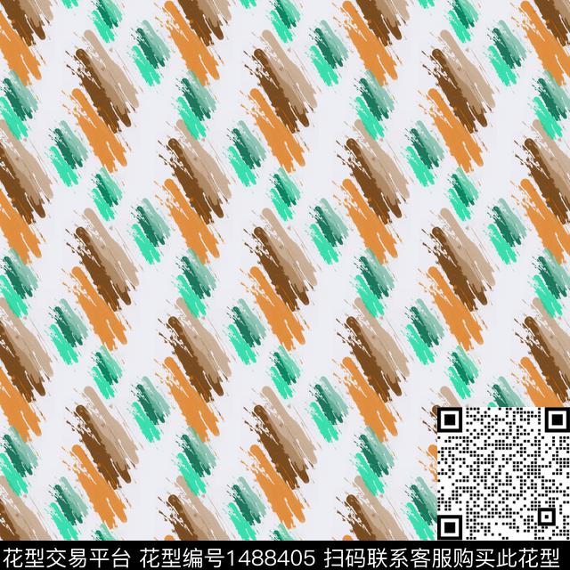 炫彩肌理笔触数码印花华亿平台下载（图片编号: 1488405） - 瓦栏（Walan）