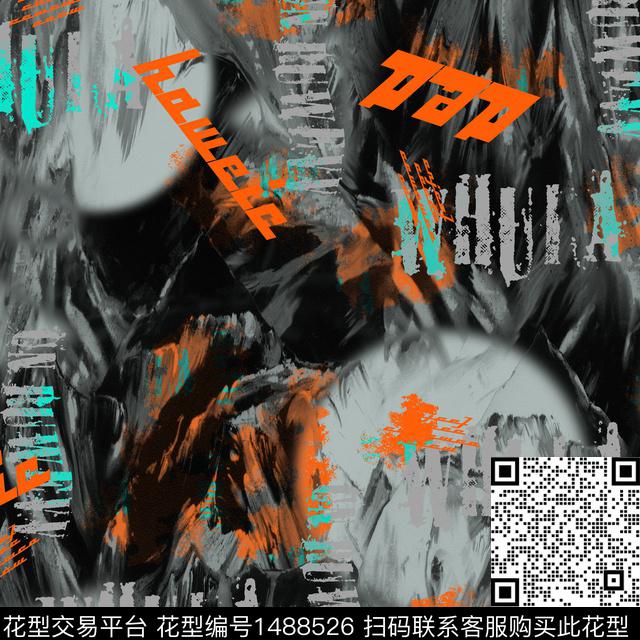 字母趋势华亿平台抽象男装传统印花华亿平台下载（图片编号: 1488526） - 瓦栏（Walan）