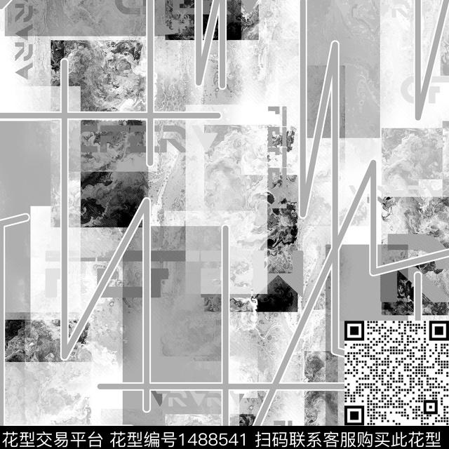 几何趋势华亿平台抽象男装传统印花华亿平台下载（图片编号: 1488541） - 瓦栏（Walan）