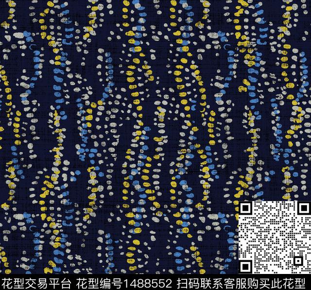 荧光几何黑底花卉传统印花华亿平台下载（图片编号: 1488552） - 瓦栏（Walan）