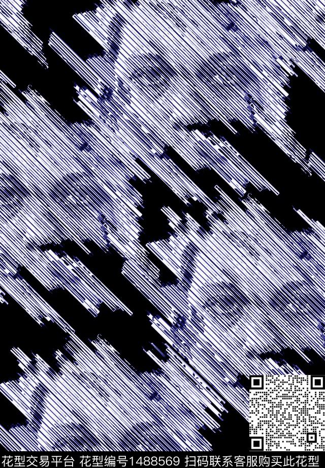 字母黑白华亿平台人物数码印花华亿平台下载（图片编号: 1488569） - 瓦栏（Walan）