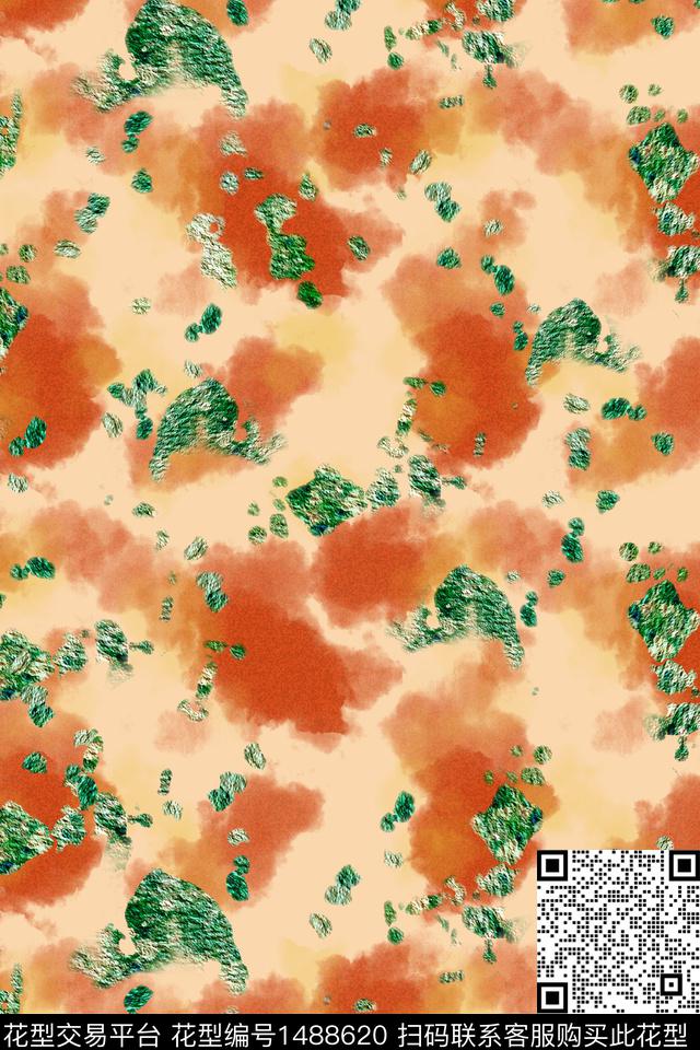 几何扎染华亿平台花卉传统印花华亿平台下载（图片编号: 1488620） - 瓦栏（Walan）