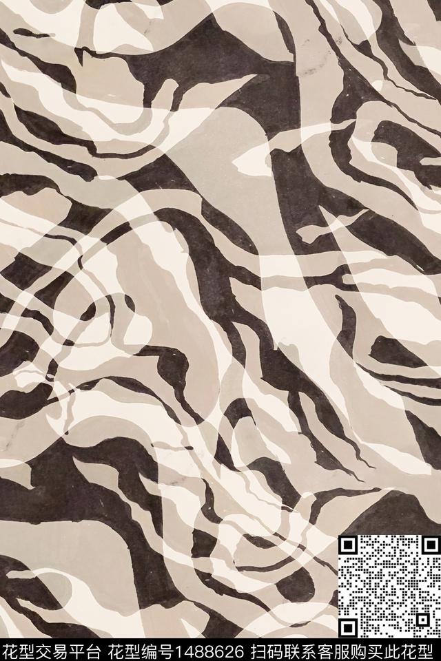 几何斑马纹豹纹数码印花华亿平台下载（图片编号: 1488626） - 瓦栏（Walan）