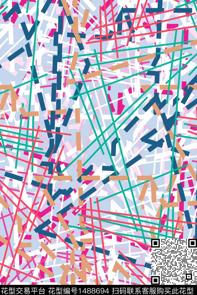 抽象男装户外家居服传统印花华亿平台下载（图片编号: 1488694） - 瓦栏（Walan）