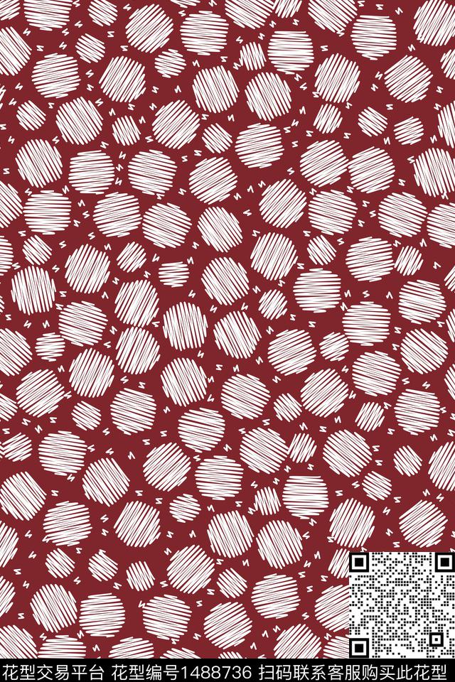 几何圆形女装传统印花华亿平台下载（图片编号: 1488736） - 瓦栏（Walan）